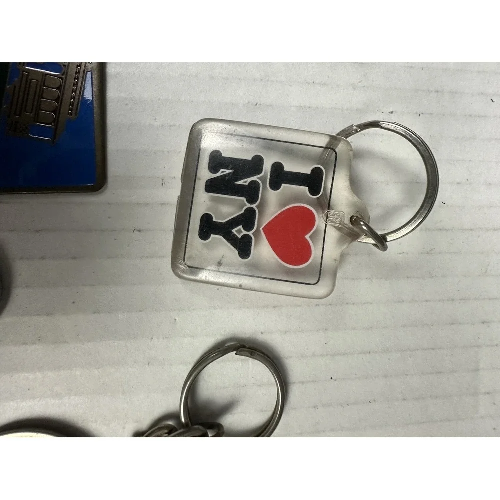 Lot of 4 Vintage Key Chains New York, Zulu Social Club, The Beau Brummell Club